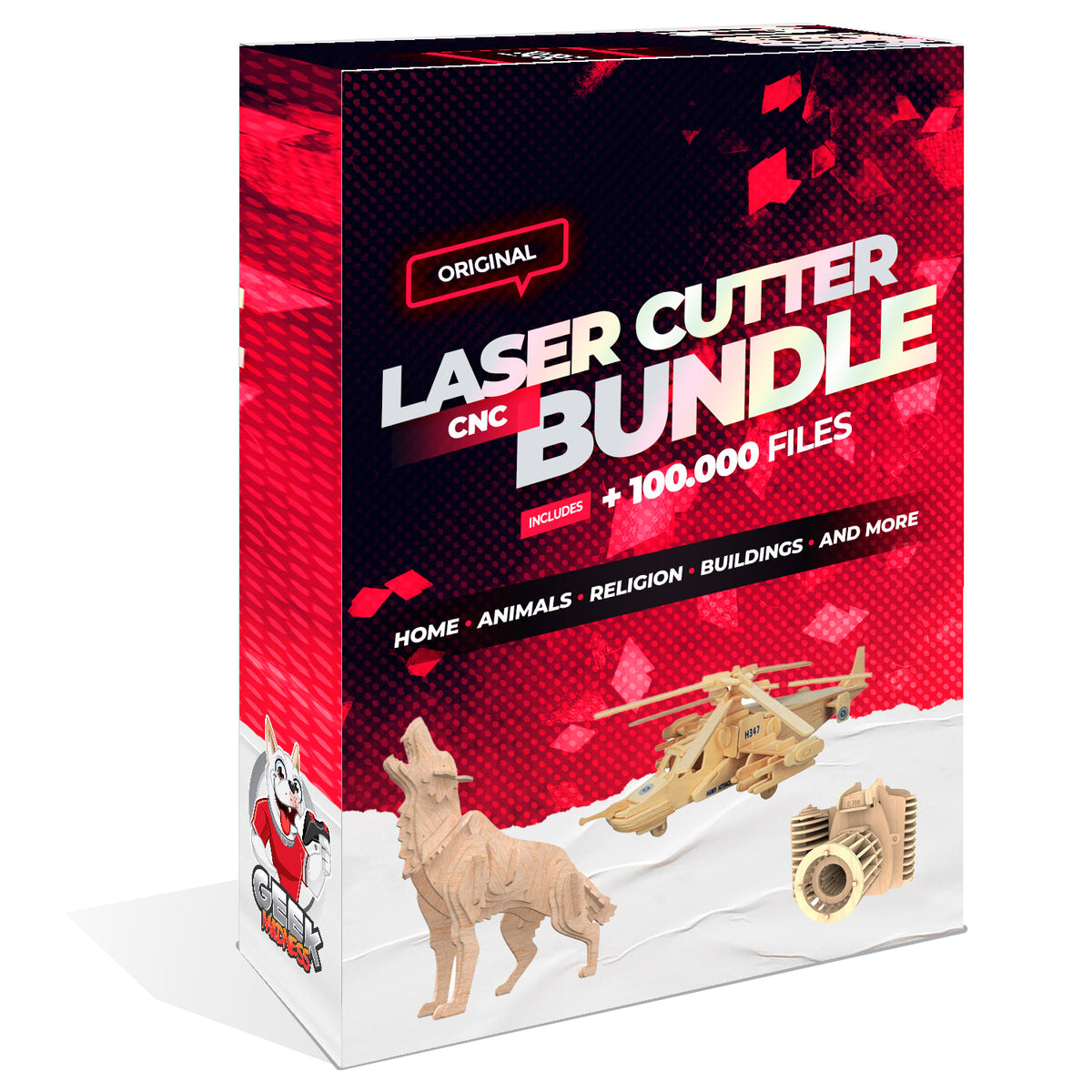 Mega Pack CNC Grabado Laser 100.000 Modelos - GeekMadness