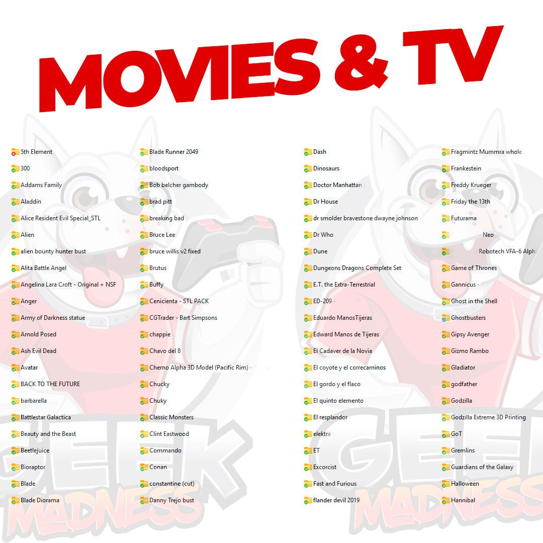 Pack Completo Archivos STL para Impresión 3D más de 300.000 modelos - GeekMadness