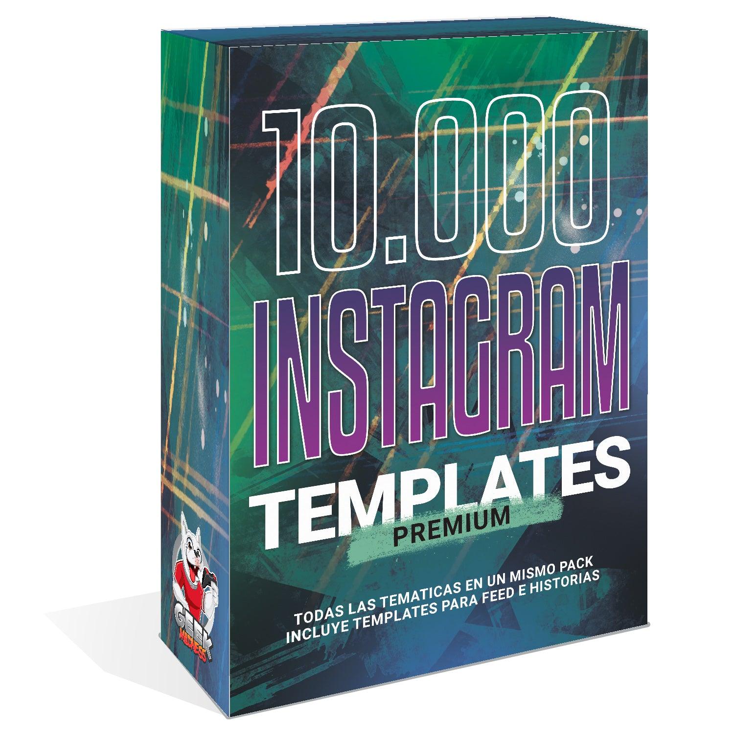 Mega Pack 10.000 Instagram Premium Templates Historia + Feed - GeekMadness