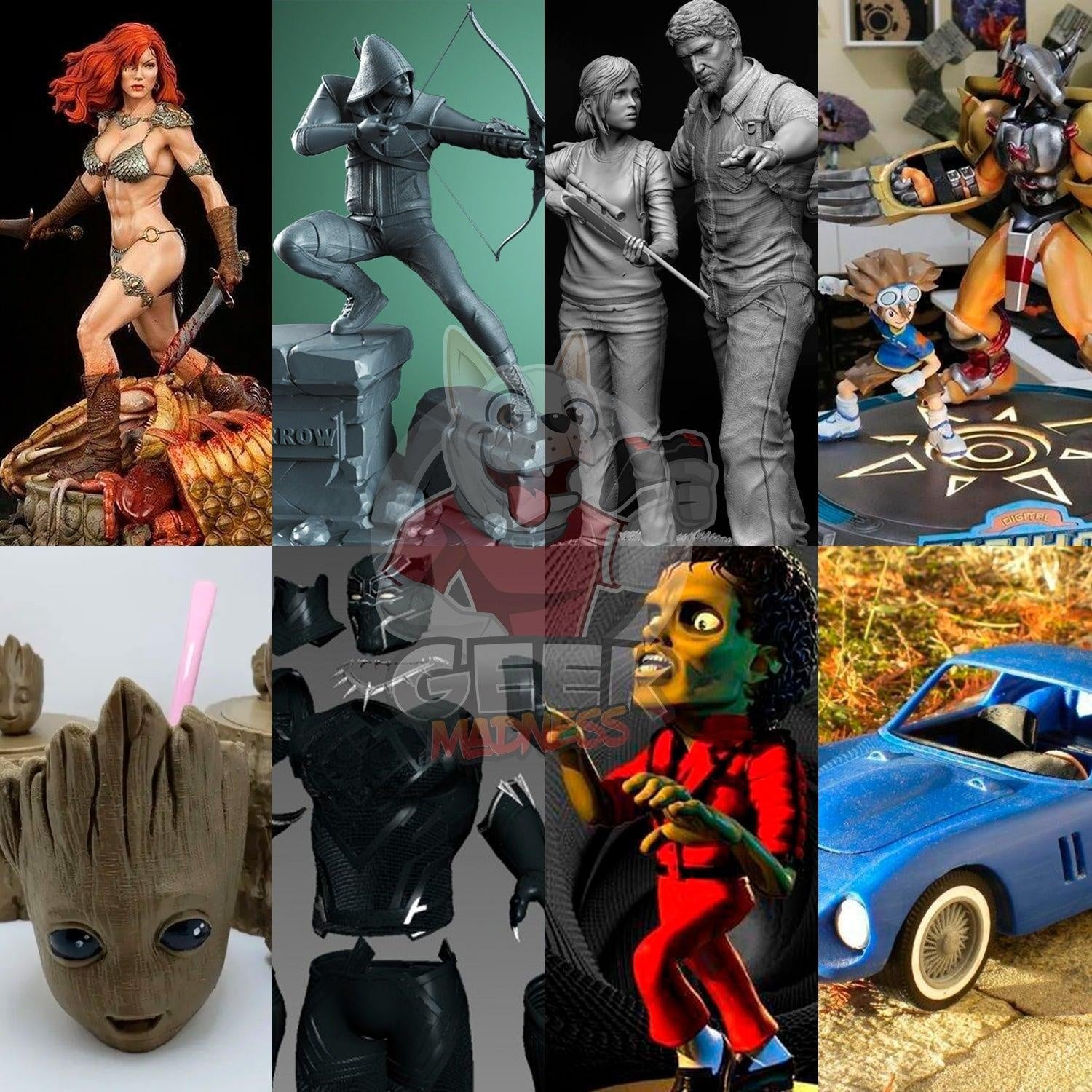 Carpetas Individuales Pack 5TB Archivos STL para Impresión 3D - GeekMadness