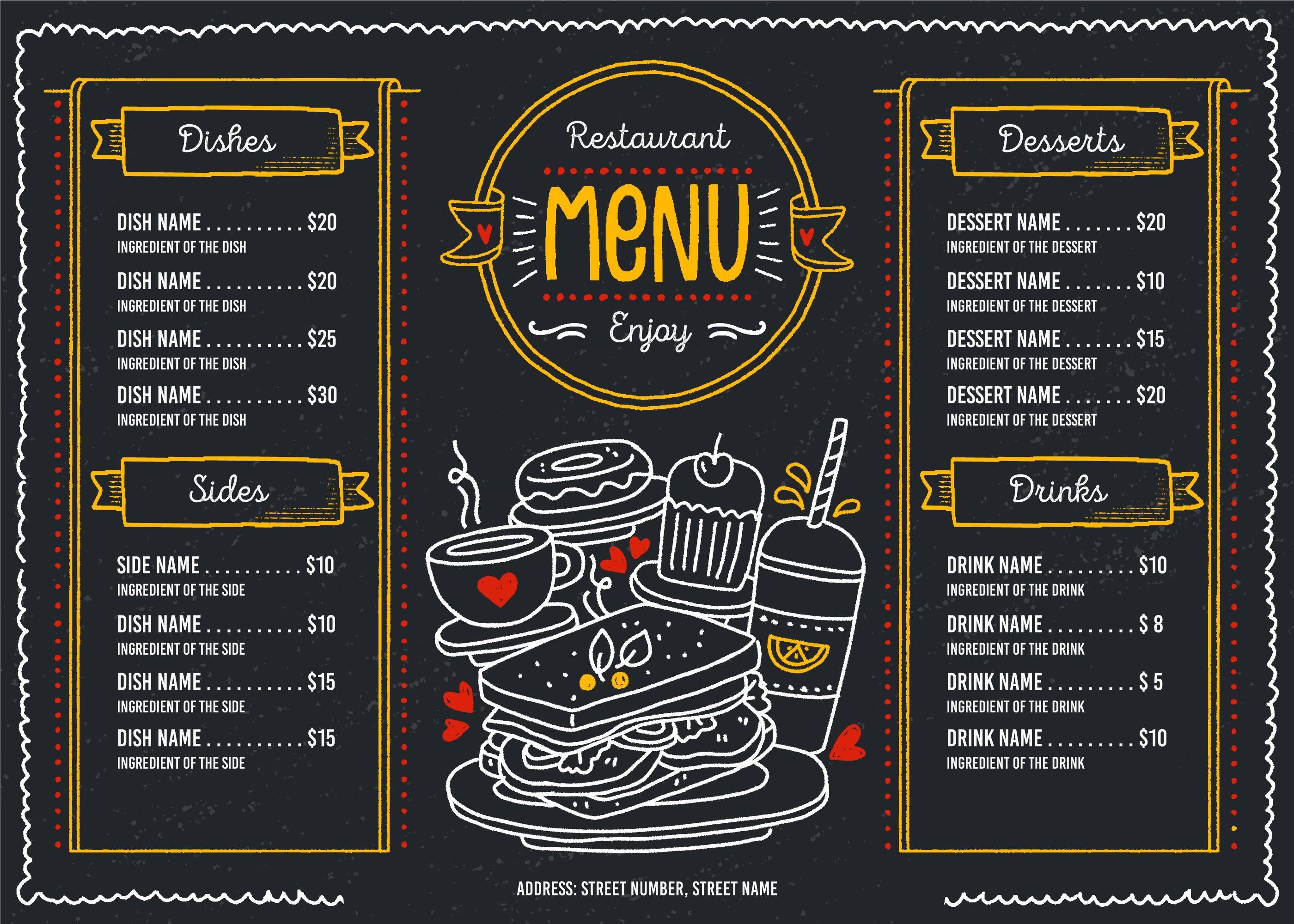 Premium Mega Pack 300 Menus - Flyers Restaurant - Fast Food Editables - GeekMadness