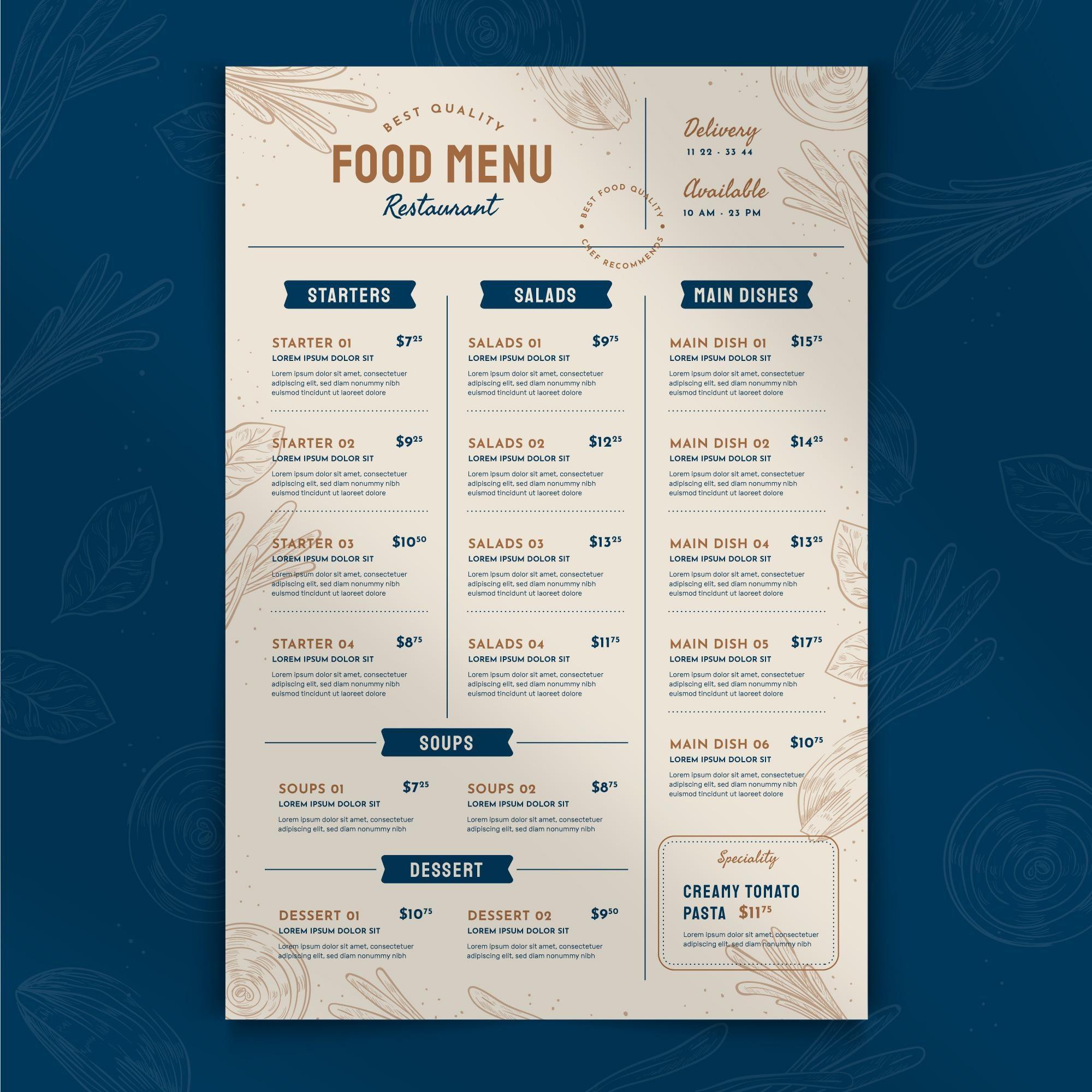 Premium Mega Pack 300 Menus - Flyers Restaurant - Fast Food Editables - GeekMadness